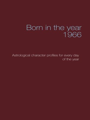 cover image of Born in the year 1966